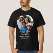 パーで最高のパパ フォト ゴルフ 父の日のプレゼント Tシャツ (正面)