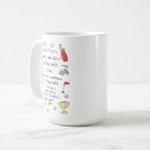 パーで最高の義兄弟 ゴルフ好きな兄弟の誕生日に コーヒーマグカップ (正面左)