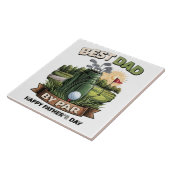 パーなゴルフパパ最高！おもしろパパグッズ タイル (側面)