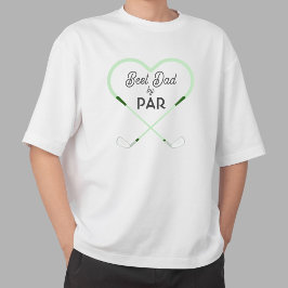 パーによるベスト・ダッド・ラブ・シェイプド・ゴルフ・テーマ Tシャツ