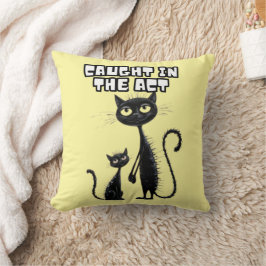 パーよくはしゃぐトナー： Black KittenとHer Sidekick クッション