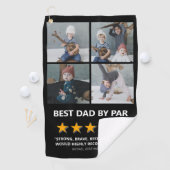 パーより最高のパパ Funny Best Dad By Par 写真入り ゴルフタオル (インサイチュ)