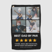 パーより最高のパパ Funny Best Dad By Par 写真入り ゴルフタオル (正面)