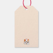 パーアノーマル猫の感性かわいいハロウィーンキャットデザイン ギフトタグ (裏面)