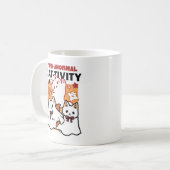 パーアノーマル猫の感性かわいいハロウィーンキャットデザイン コーヒーマグカップ (正面左)