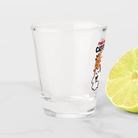 パーアノーマル猫の感性かわいいハロウィーンキャットデザイン ショットグラス (左)