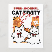 パーアノーマル猫の感性かわいいハロウィーンキャットデザイン チラシ (正面)