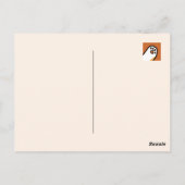 パーアノーマル猫の感性かわいいハロウィーンキャットデザイン ポストカード (裏面)