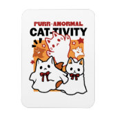 パーアノーマル猫の感性かわいいハロウィーンキャットデザイン マグネット (縦)