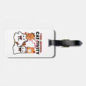 パーアノーマル猫の感性かわいいハロウィーンキャットデザイン ラゲッジタグ (裏面横)