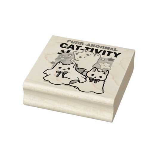 パーアノーマル猫の感性かわいいハロウィーンキャットデザイン ラバースタンプ (スタンプ)