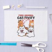 パーアノーマル猫の感性かわいいハロウィーンキャットデザイン 薄葉紙 (クラフト)