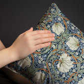 パーインペネルパウダーブルー&セージ緑パターンモリス 枕カバー