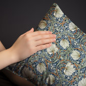 パーインペネルパウダーブルー&セージ緑パターンモリス 枕カバー