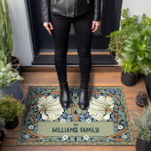パーインペネルパターンDoormat William Morrisヴィンテージ ドアマット