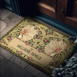 パーインペネルパターンDoormat William Morrisヴィンテージ ドアマット