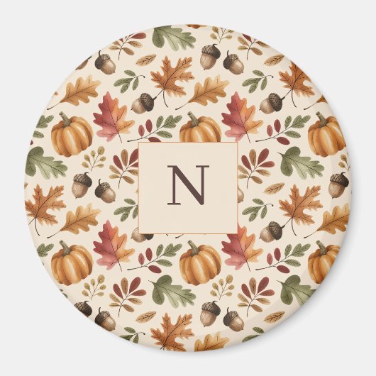 パーオンライ自然ズ秋オレンジウォーター離れカラー マグネット (正面)