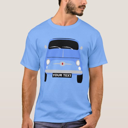 パーカスタムソナライズヴィンテージクラシック青写真500 Tシャツ (正面)