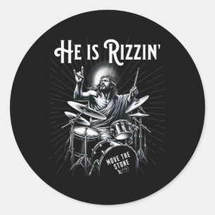 パーカッションおもしろいドラムRizz彼はRizzinイエズドラム ラウンドシール