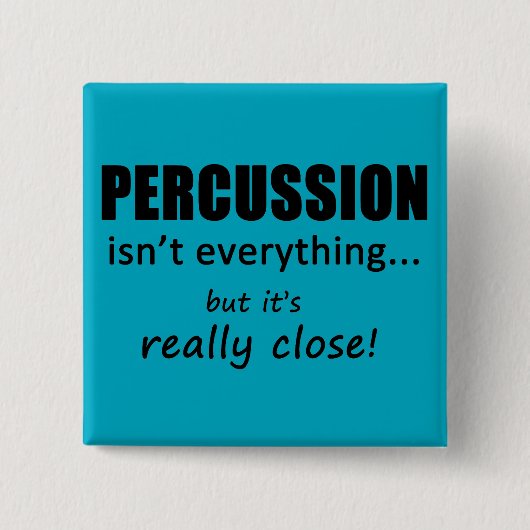 パーカッションは全てではない 缶バッジ (正面)