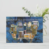 パーカッションリサイタル招待状 招待状 (スタンド正面)