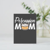 パーカッション母ドラムミュージカル楽器ドラマー ポストカード (スタンド正面)