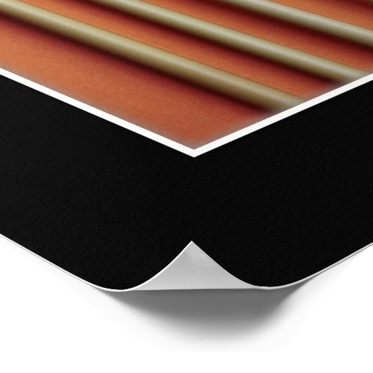 パーカッション音楽引用文 感動的 ポスター (角)