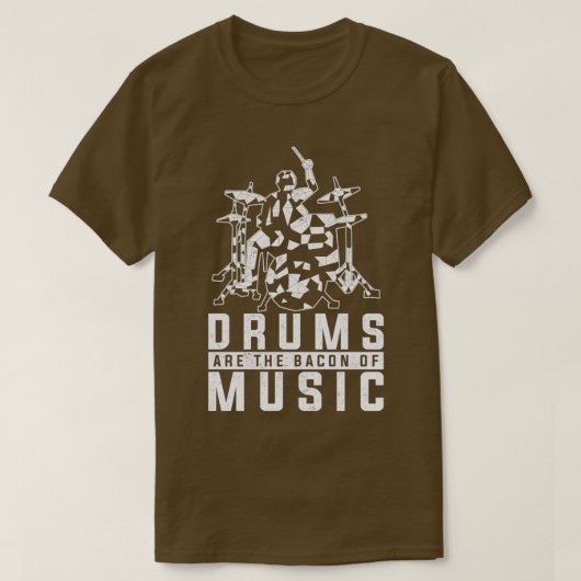 パーカッション音楽愛好家ギフトロックミュージシャンドラム Tシャツ (デザイン正面)
