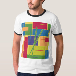 パーカッション・カラーブロック Tシャツ