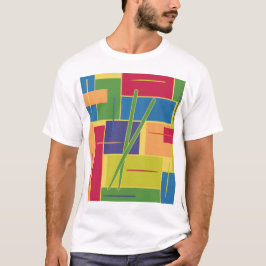 パーカッション・カラーブロック Tシャツ