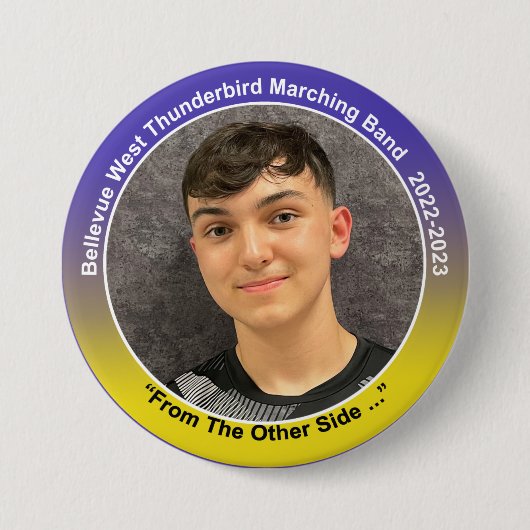 パーカッションJax 9 缶バッジ (正面)