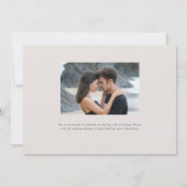 パーカーの風景の写真の結婚式の日付を保存 セーブザデート (裏面)