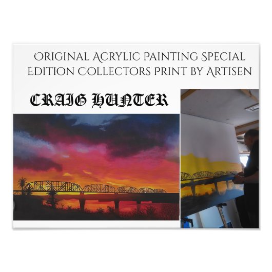 パーカーアリゾナの列車橋 フォトプリント            (正面)