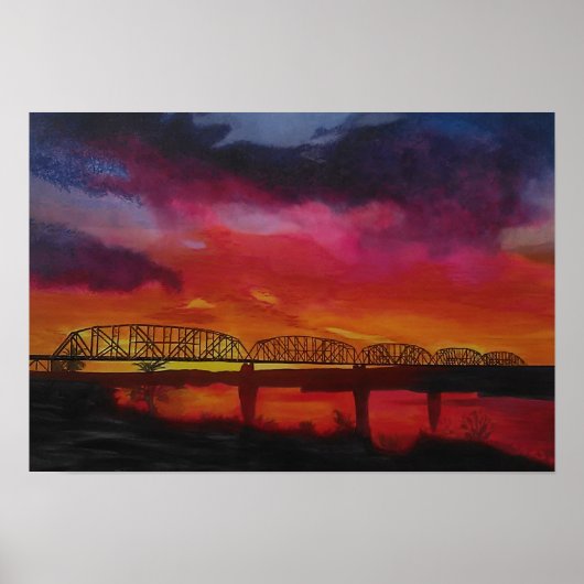 パーカーアリゾナの列車橋 ポスター (正面)