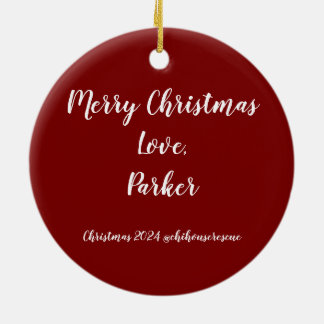 パーカークリスマスオーナメント2024 セラミックオーナメント