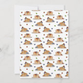 パーカーケーキ パジャマ PJ ガール キッズ バースデーパーティー 招待状 (裏面)