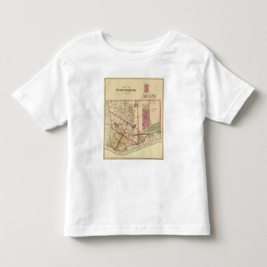 パーカーズバーグ、ウェストヴァージニア市 トドラーTシャツ (正面)