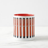 パーカーデュオフォールド大きな赤い万年筆 マグカップ (中央)