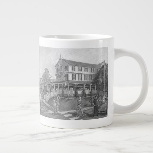 「パーカーハウス」絵画の巨大なマグカップ ジャンボコーヒーマグカップ (右)