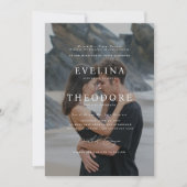 パーカーフォーマルフォト結婚式招待状 招待状 (正面)