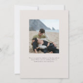 パーカーフォーマルフォト結婚式招待状 招待状 (裏面)