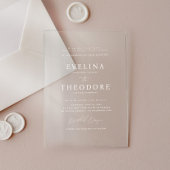 パーカーフォーマルポートレートアクリル結婚式招待状 アクリル招待状