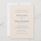 パーカーフォーマルポートレート結婚式招待状 招待状 (正面)