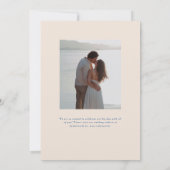 パーカーフォーマルポートレート結婚式招待状 招待状 (裏面)