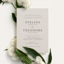 パーカーフォーマルポートレート結婚式招待状