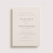 パーカーフォーマルポートレート結婚式招待状