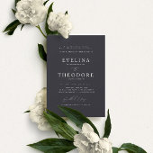 パーカーフォーマルポートレート結婚式招待状 招待状