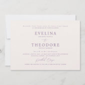 パーカーフォーマルランドサプ結婚式招待状 招待状 (正面)