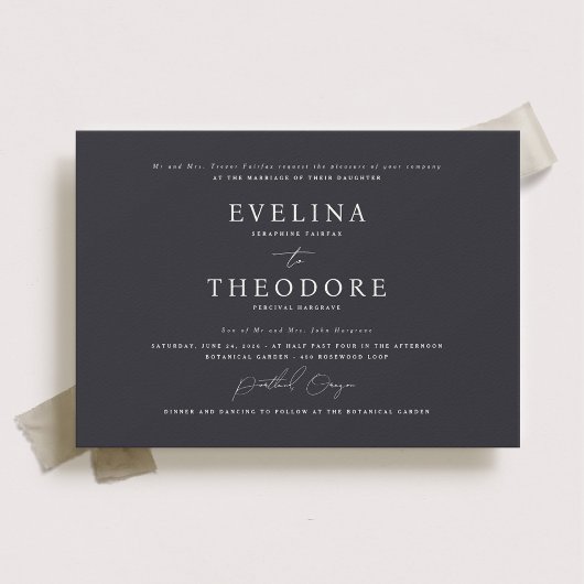 パーカーフォーマルランドサプ結婚式招待状 招待状