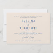 パーカーフォーマルランドサプ結婚式招待状 招待状 (正面)